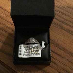 White gold diamond ring